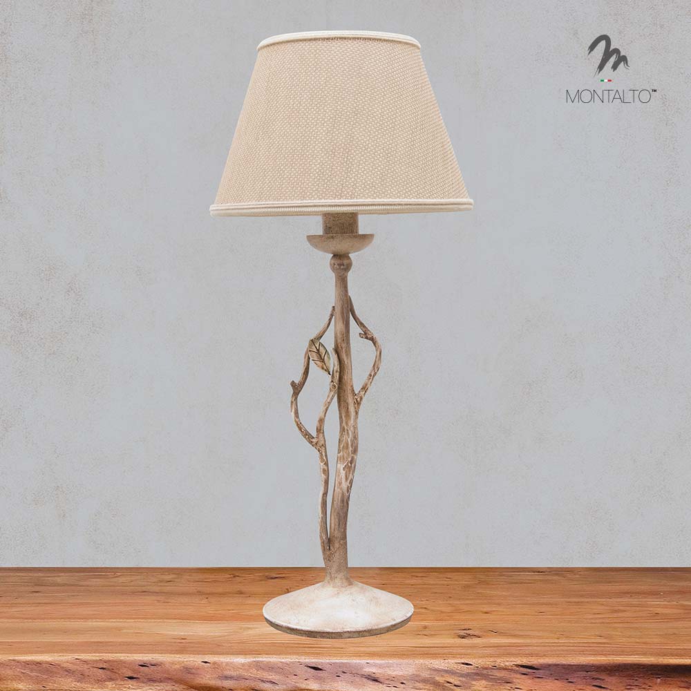 Wrought Iron Desk Lamp Frasca Montalto Handmade In Italy